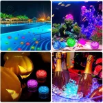 Merülő 10 LED-es RGB medence világítás távirányítóval