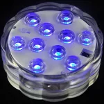 Merülő 10 LED-es RGB medence világítás távirányítóval