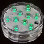 Merülő 10 LED-es RGB medence világítás távirányítóval