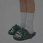 Világító Cápa, cápás papucs, fluoreszkáló,  26-31 méretig