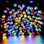 Napelemes kerti fényfüzér 50 LED-es