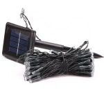 Napelemes kerti fényfüzér 50 LED-es