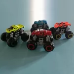 Kulccsal kilőhető fém Monster Truck