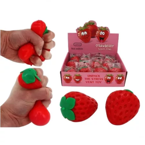 Eper squishy stresszoldó nyomkodós játék 