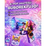 K-pop mintás világító buborékfújó 