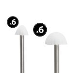 LED-es szolár lámpa, 12 db mini gomba, színes, leszúrható