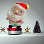 Visszabeszélő, hangutánzó, interaktív, Mikulás, Télapó USB-vel 