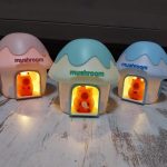 Gomba alakú éjjeli lámpa capybarával , led usb