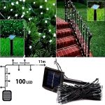 Napelemes kerti fényfüzér 50 LED-es