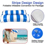 Vízen lebegő csíkos függőágy, hálós matrac