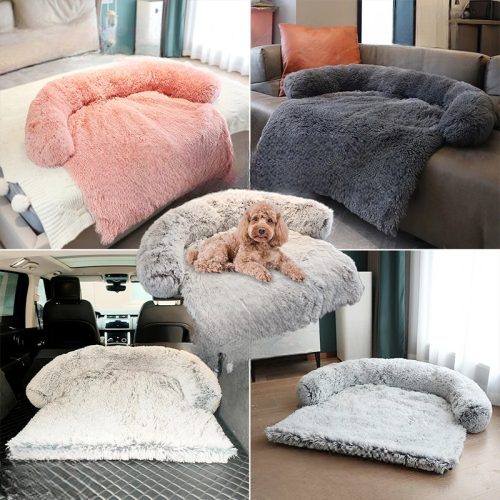 Szőrme kutya ágy, kanapévédő, fekhely 