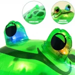 Felfújható, világító szemű béka 