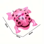 Felfújható, világító szemű béka 