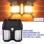Napeleme mozgásérzékelős kültéri LED lámpa SH114 
