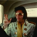 ELVIS stílusú party napszemüveg barkóval bulikra, jelmezbálokra