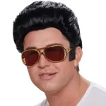 ELVIS stílusú party napszemüveg barkóval bulikra, jelmezbálokra