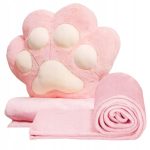 Mancs, tappancs alakú 2 az 1-ben párna, kézmelegítő, takaró 