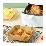 Szögletes Air Fryer , sütőpapír, meleglevegős fritőzhöz, sütéshez