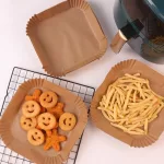 Szögletes Air Fryer , sütőpapír, meleglevegős fritőzhöz, sütéshez
