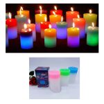 Varázslatos, színváltós valódi gyertya ledekkel