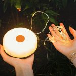 Sátor világítás, többfunkciós akkumulátoros kempinglámpa füzér, sátor világítás