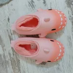 Téli, meleg cápapapucs, ombre cápa , szőrmés mamusz 30-35 méretig