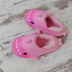 Téli, meleg cápapapucs, ombre cápa , szőrmés mamusz 30-35 méretig