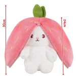 30cm-es plüss sárgarépa nyuszi, nyúl répában 