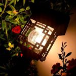  Vintage stílusú napelemes kerti lámpa, leszúrható és falra szerelhető, 2 db