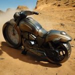 Chopper motor formájú asztali óra, ébresztő óra