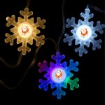 Karácsonyi hópehely LED fényfüzér – 5 méteres, 8 programos dekoráció beltéri és kültéri hangulatvilágításhoz