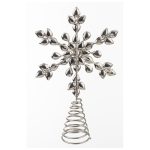 Elegáns karácsonyfa csúcsdísz kristály kövekkel 