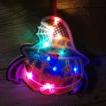 Halloween LED dekoráció tök tábla