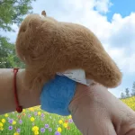 Capybara plüss, csuklóra tehető kicsiknek