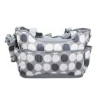 Yodo pelenkázótáska szett, szürke pöttyös