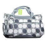 Yodo pelenkázótáska szett, szürke pöttyös