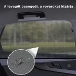 Univerzális napellenző, árnyékoló és rovarháló autók első-hátsó oldalablakaira, 4db