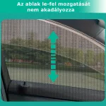 Univerzális napellenző, árnyékoló és rovarháló autók első-hátsó oldalablakaira, 4db