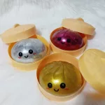 Óriás glitteres squishy Dumpling csillámos