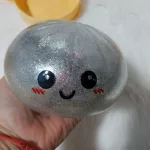 Óriás glitteres squishy Dumpling csillámos