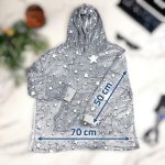 Puha, világító, kapucni pulcsi és takaró egyben, gyerekeknek 