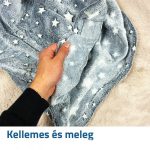 Puha, világító, kapucni pulcsi és takaró egyben, gyerekeknek 