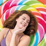 Intex, Lollipop, óriás nyalóka matrac 208x135cm