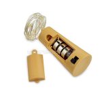 LED borosüveg dugó, fényfűzér, elemes, 20 led, 2 méter 3db