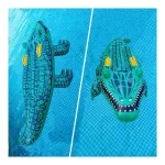 Felfújható, vagány krokodil matrac 150cm 