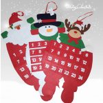 Mikulás, Rénszarvas, Hóember adventi naptár, kalendárium 