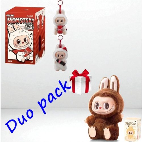 Labubu duo pack The Monsters coca cola + Have a Seat vakdoboz