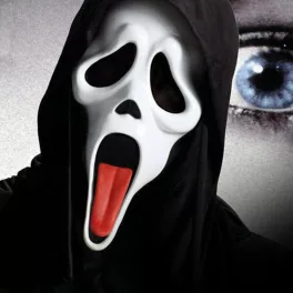 Sikoly maszk, álarc Halloween -re 