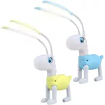 Kutya  formájú, vezeték nélküli, gyerek, asztali lámpa, USB töltős, tolltartós