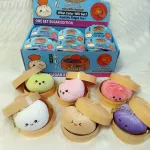 Squishy Dumpling stresszoldó játék nagy plüss kulcstartó táskadísz